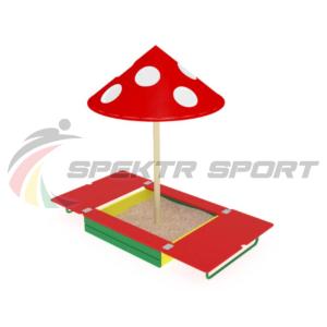 Купить Песочница с крышкой и грибком ИО 512 в Волхове 